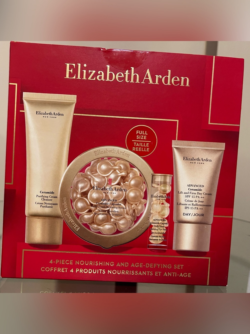 Elizabeth Arden Skincare Set - Red & Gold Accents